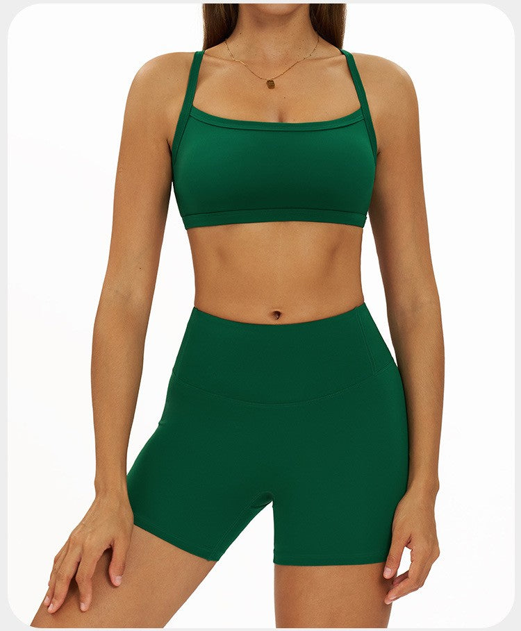 2 Pieces Women's Tracksuit Seamless Yoga Set Workout Outfit Sportswear Gym Clothing High Waist Leggings Fitness Bra Sports Suits