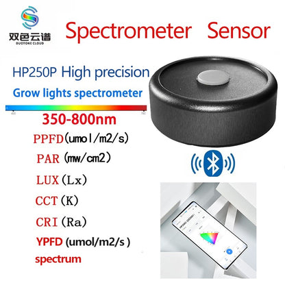 Medidor espectral de PAR HP330P portátil DUOTONE CLOUD PPFD espectrômetro para luzes de crescimento de plantas ideais
