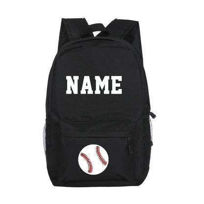 Mochila Escolar Personalizada para Meninos, Futebol, Basquete, com Nome, Mochila de Estudante, Bolsas para Laptop de Adolescentes, Presente de Volta às Aulas