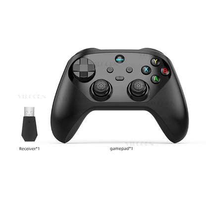 PC Wireless Game Controller Hall Joystick Trigger Mobile Gamepad for Switch/IOS/Android Support Six axis Gyro Turbo Macro M1 M2