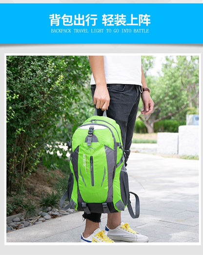 New Camping Backpack 40 Liters Large Capacity Travel Canvas Bag Outdoor Mountaineering Hiking Travel Bag