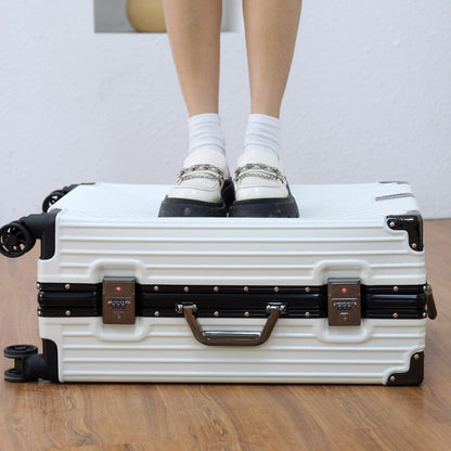 Luggage Suitcase Aluminum Frame 20 Trolley Case Universal Wheels 24 Female Male Students 26 Durable Password 28inch Leather Case