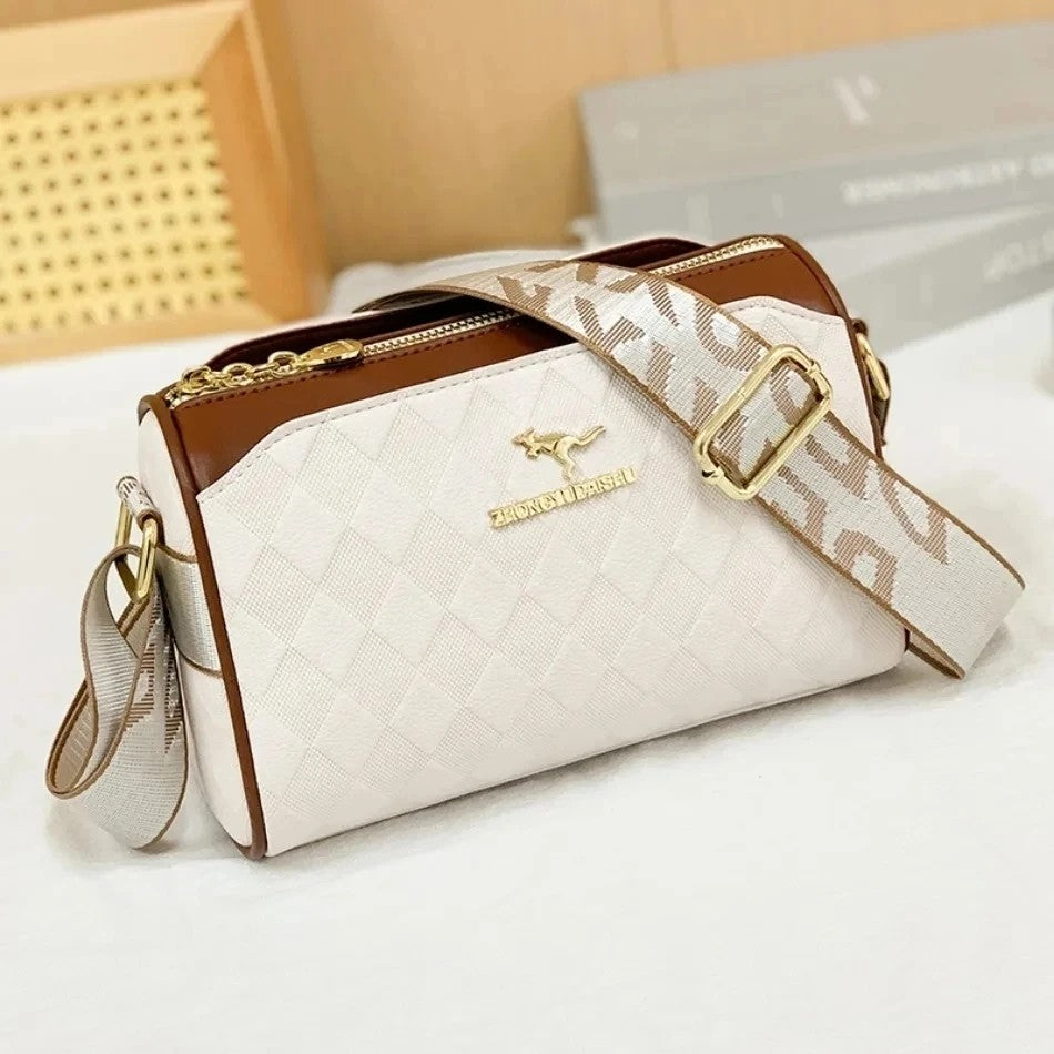 New Luxury High Quality Women Messenger Bag Famous Designer Lady Shoulder Bags Fashionable Checkered Trendy Crossbody Sac A Main