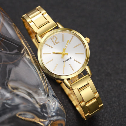 4pcs/set Women's Light Luxury Elegant Quartz Temperament Watch Casual Sports Style Quartz Watch With Bracelet (Box Not Included)