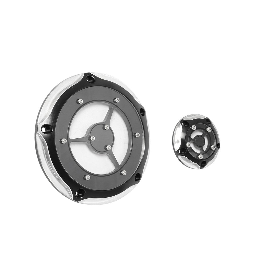 Tampa do motor CNC para Harley Touring Street Glide Softail Night Train Dyna 1999-2017 com 5 furos Derby Timing Timer