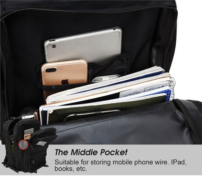 50L Army Military Tactical Backpack Men's Travel Large Capacity Rucksacks Men Waterproof Outdoor Sports Multi-functional Bags