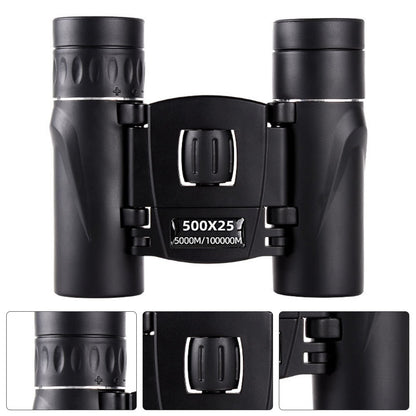 Binóculos 500x25 Telescópio de Longo Alcance HD Poderoso Binóculos Profissionais Equipamento para Acampamento Caça Observação de Pássaros