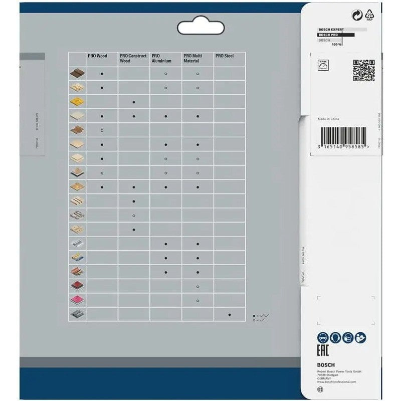 BOSCH 2608837726 Lâminas de Serra Circular para Madeira Serras de Mesa sem Fio para Madeira Macia Madeira Dura 216×1.7/1.2x30mm T48 Acessórios para Ferramentas Elétricas