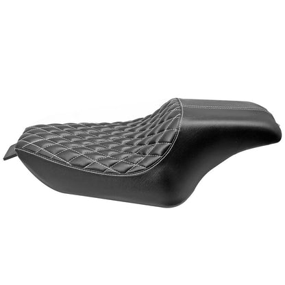 Banco Duplo Dianteiro Traseiro Preto para Piloto e Passageiro para Motocicleta Harley Sportster XL883 1200 Custom 72 48 2004-2016