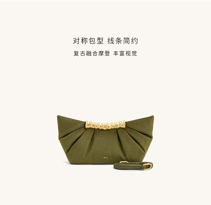2025 Summer New Evening Handbag For Women Wrinkled Metal Fashion Bag Clutchs ????? ??????? ????????? ??????? ??????? Sac à Main