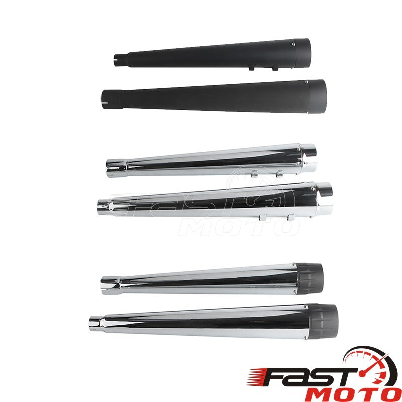 Motorcycle Slip On Mufflers Dual Exhaust Pipes For Harley Touring Road King Road Glide Electra Glides 2017-2023 Exhausts Muffler