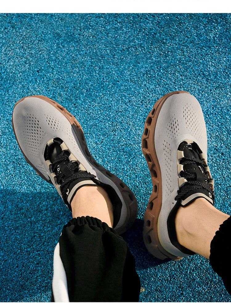 Tênis Masculino com Amortecimento para Corrida Tênis Esportivo Leve Casual Masculino Antiderrapante Tênis Esportivo para Viagens ao Ar Livre Caminhada