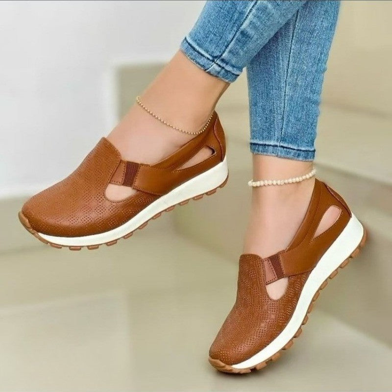 Mocassins Femininos de Malha Tênis Casuais Primavera Verão Confortáveis Sapatilhas Vulcanizadas Femininas Sem Cadarço Zapatos De Mujer