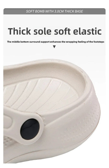 Stock Available 2024 New Large Size Beach Hollow Out Sandals Men's and Women's Garden Shoes Plus Size EVA Sole EVA Strap