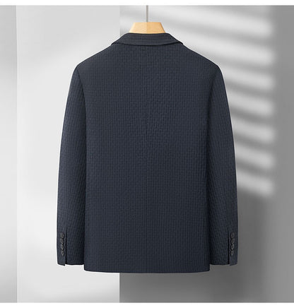 2025 Men's High-End Boutique Wool Suit Casual Business Top Coat Fashion Gentleman Party Four Seasons Elegant Tailored Suit