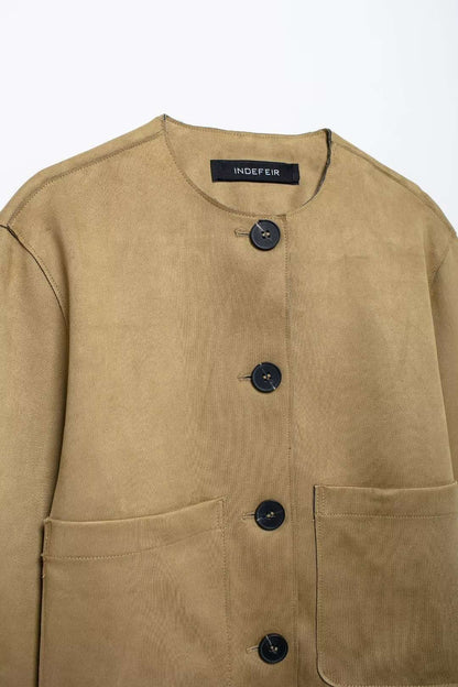 MUJER 2025 Suede Jacket Women Varsity Bomber Jackets for Women New in Coats and Jackets Woman Long Sleeve Women's Winter Jacket