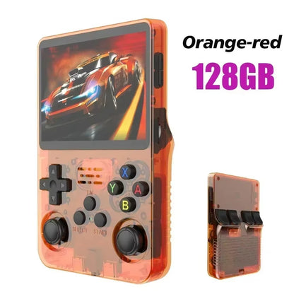 R36S Original Retro Handheld Game Player Arkos System 3.5" IPS Screen Portable 64/128GB Hall Effect Emulator Wireless Gamepad