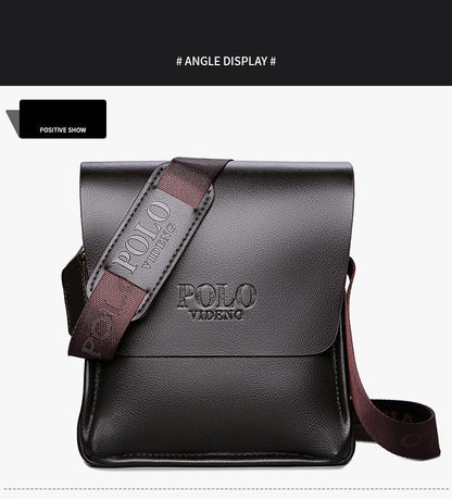 The leisure business single shoulder bag Polo vertical bag man trend inclined shoulder bag