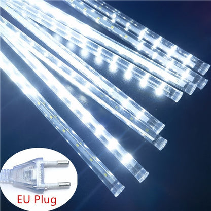 30/50CM LED Meteor Shower Rain Lights Waterproof Falling Raindrop Fairy String Light for Christmas Holiday Party Patio Decor