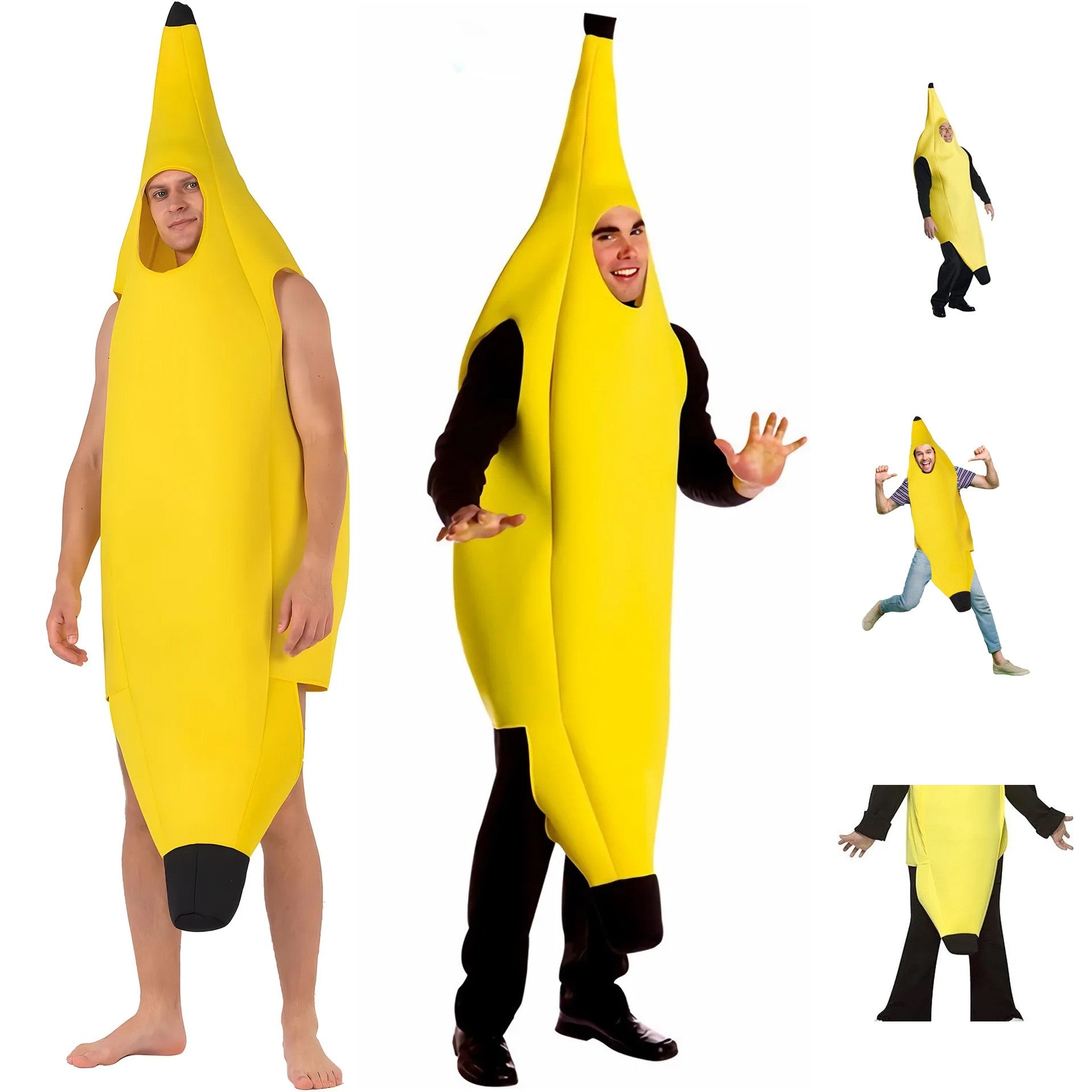 Carnival Costume For Men Funny Sexy Banana Cosplay Adult Fancy Dress Novelty Halloween Christmas Party Decorations Clothing