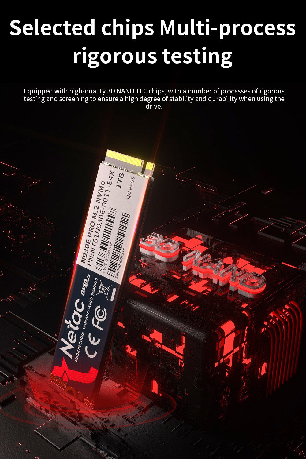 Netac SSD NVMe M2 1TB 128GB 256GB 512GB M.2 SSD NVMe PCIe Disco Rígido SSD Interno para Laptop Desktop