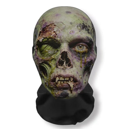 Realistic 3D Horror Skull Zombie Full Face Mask Breathable Mesh Headgear Cosplay Prop for Halloween Party Prank Carnival Costume