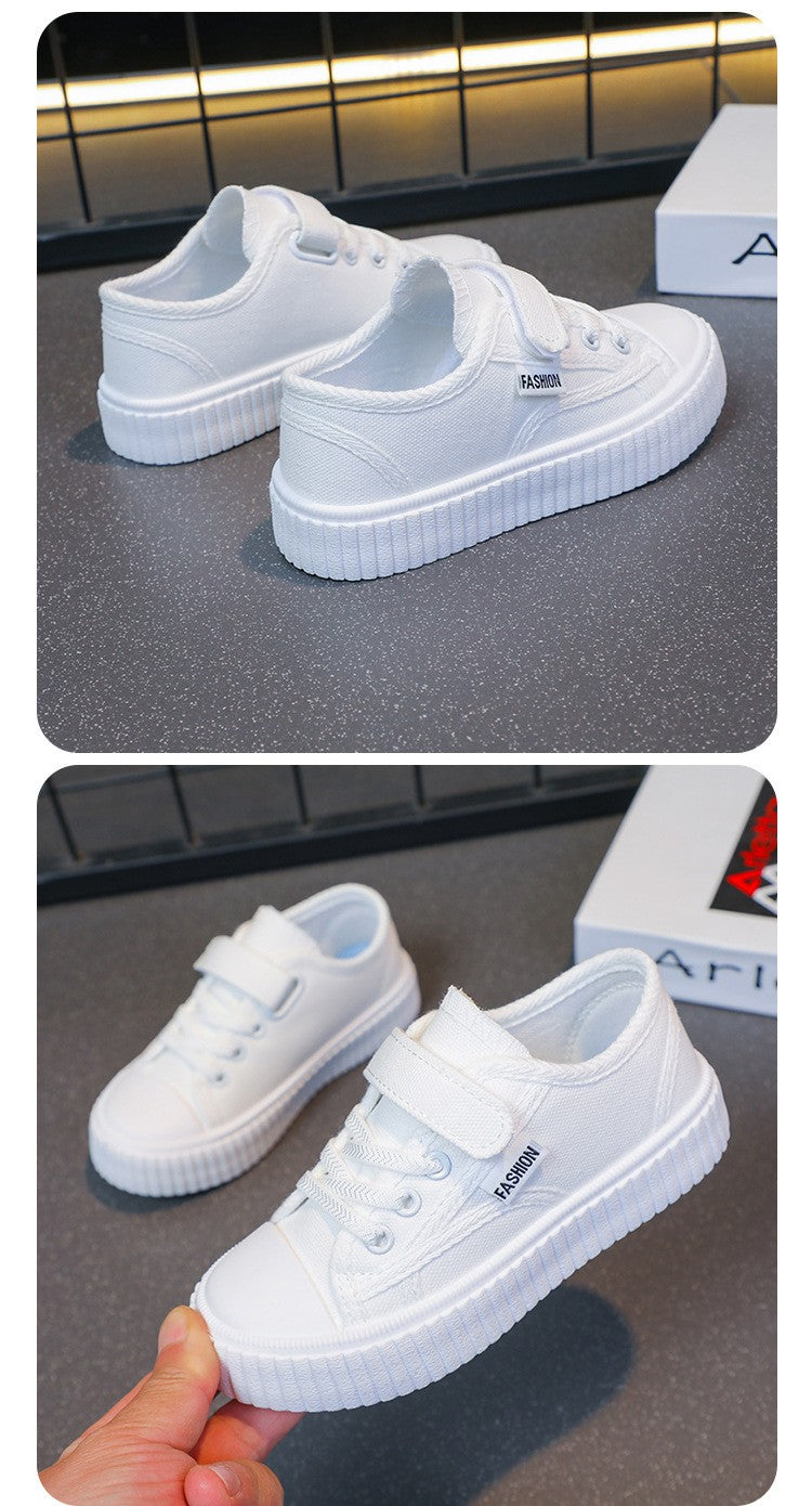 Children Sneaker Boys Casual Shoes Black Flat Student Walking Shoes Non-slip Girl Lightweight Sports Tennis Footwear