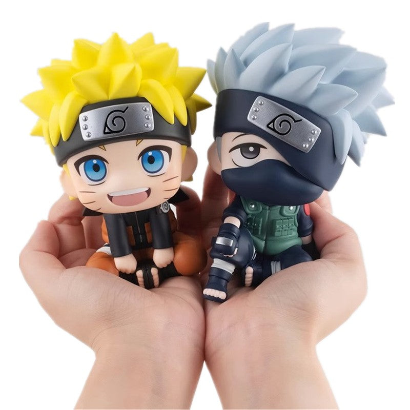 Bonecos populares do anime Naruto, figuras de ação Kakashi, modelos versão Q fofos Sasuke Itachi, acessórios para decoração de carros, brinquedos