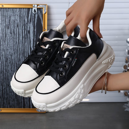 2025 Autumn Winter New Women's Platform Dad Shoes - Versatile Casual Shoes Women's Height Increasing Breathable Sneakers