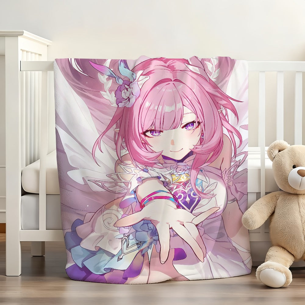 Game Honkai Star Rail Cyrene Blanket Soft and Skin Friendly For Couch Bed Napping Bedspread All Seasons Comforter