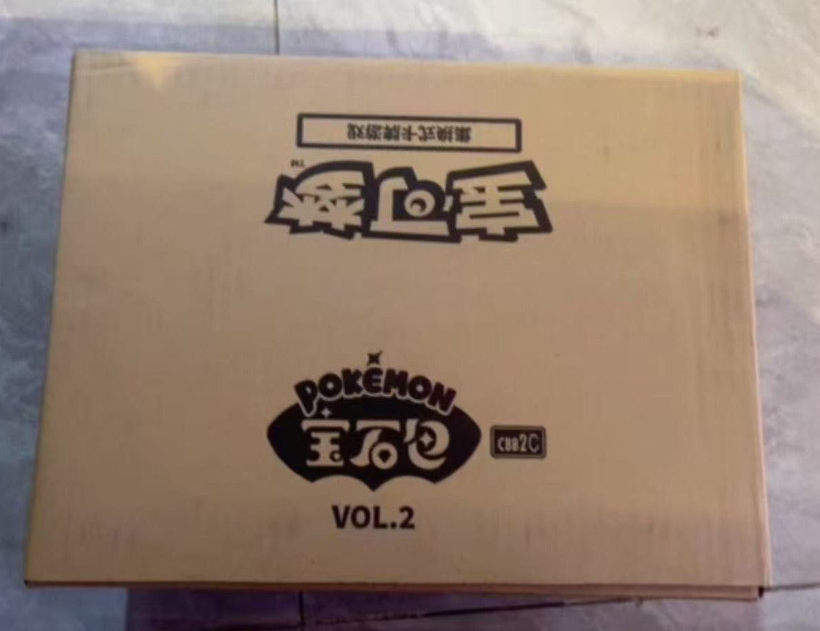 100% Original Pacote de Gemas Pokemon Vol3 Edição Cartas Anime Pokemon PTCG Bolsa de Gemas 2 Cartas Colecionáveis Brinquedo Presente de Aniversário Social