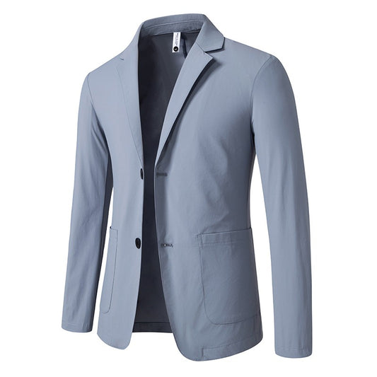 Sun Protection Clothing for Men, Casual Business Wear, Summer Light, Fashionable, Breathable, Sports and Outdoor Ice Silk Blazer