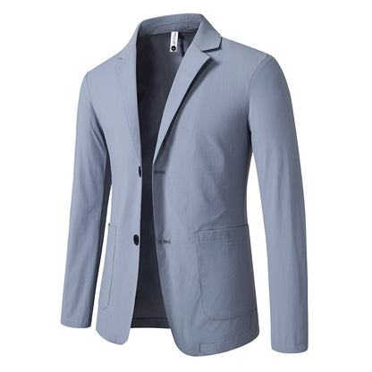Sun Protection Clothing for Men, Casual Business Wear, Summer Light, Fashionable, Breathable, Sports and Outdoor Ice Silk Blazer