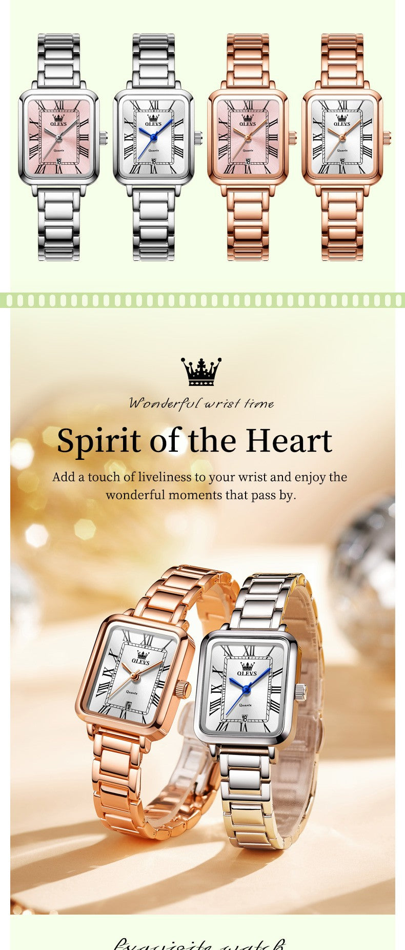 OLEVS 5641 Women Watch Original Luxury Quartz Watch Women's Roman Scale Waterproof Watch Fashion Elegant Dress Women's Watch
