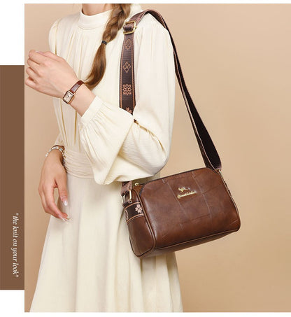 Luxury Kangaroo New Genuine High Quality Soft Leather Women Purses Cofrossbody Bag Designer Brand Ladies Shoulder Crossbody Bags