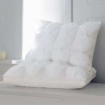 Sondeson Luxury White 100% Goose Down Pillow Down-proof King Queen 100% Cotton Bedding 3D Style Rectangle Pillows For Sleep Gift