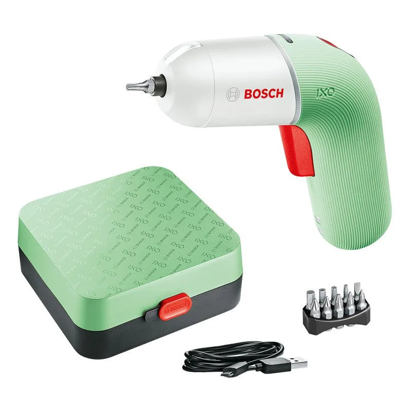 Parafusadeira sem fio Bosch IXO 3.6V Recarregável USB Multifuncional Mini Furadeira Elétrica Chave de Fenda Portátil Ferramenta Elétrica Ixo 7/6