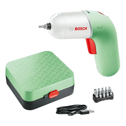 Parafusadeira sem fio Bosch IXO 3.6V Recarregável USB Multifuncional Mini Furadeira Elétrica Chave de Fenda Portátil Ferramenta Elétrica Ixo 7/6