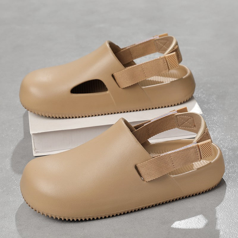 2025 New Casual EVA Sandal Men'S Non-Slip Flip-Flop Mule Design Comfortable Breathable Slip-On Lazy Shoes Adults Home Slippers