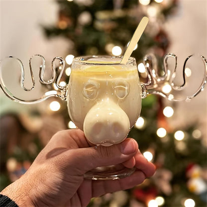 240ml Taça de Vinho Elk Copo de Suco para Coquetel ou Colher de Gato Caneca de Rena Copos de Água Leite Uísque Utensílios de Bar Copos de Dose Presentes de Natal