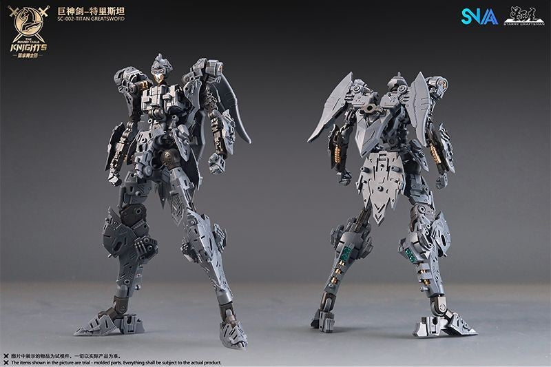 HG 1/144 SNAA SC-002 Titan Greatsword Tristan Kit de Montagem SC-009 Divine Invoker Percival The Round Table Knights Figure