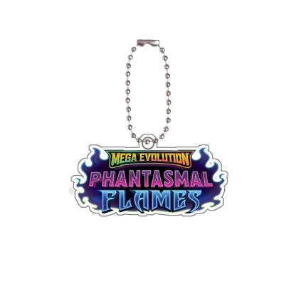 Chaveiro de acrílico de série completa para Mega Evoluções em inglês Sv10 Sv11 Sv9 151 Logotipo Anime Pingente de acrílico de decoração de bolsa