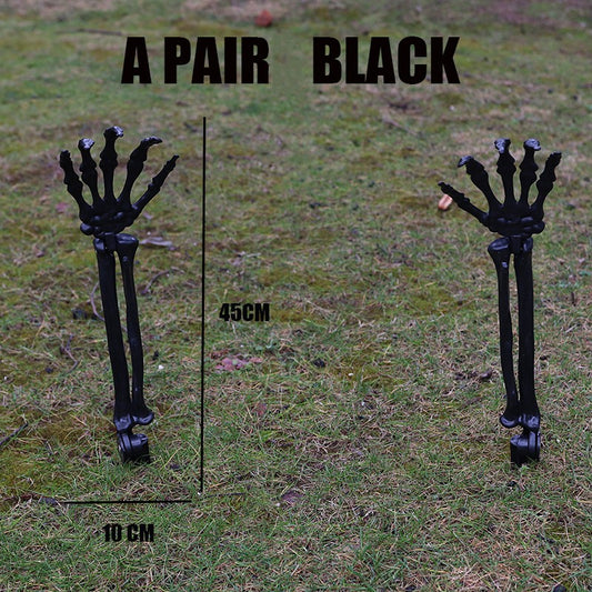 Halloween Decorations Home Decor Skeleton Head Outdoor Realistic Skull Hands Yard Prank Festivals Party Supplies