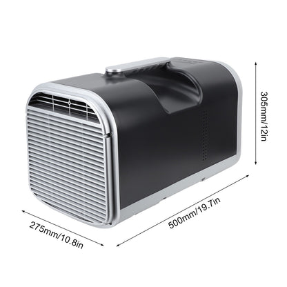 Ar Condicionado Portátil Dual Inverter 4500BTU Economia de Energia Pequeno Climatizador Móvel com Controle Remoto para Camping 400W