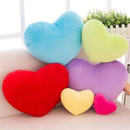 15//20cm Pink Soft Pillow Red Heart Shape Pillow Plush Pillow Valentines Day Throw Pillow Cotton Cushion Home Decor Lover Gift