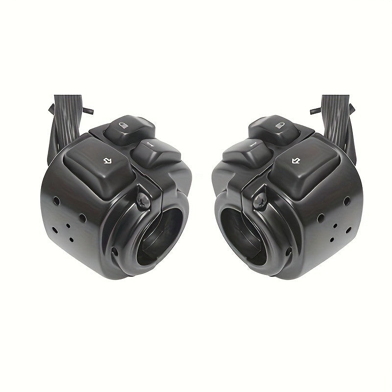 Motorcycle Handlebar Control Switch Housings 1", with Wiring Harness for Harley Dyna Sportster 883 1200 XL V-Rod 1996-2012