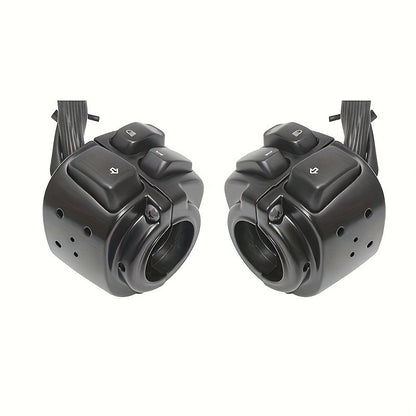 Motorcycle Handlebar Control Switch Housings 1", with Wiring Harness for Harley Dyna Sportster 883 1200 XL V-Rod 1996-2012