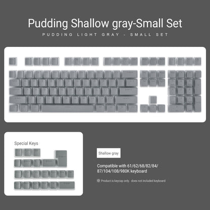 129 Teclas Pudding Keycaps Perfil OEM PBT Double Shot Keycap Para Teclado Mecânico Mx Switch Layout ISO Teclas retroiluminadas RGB