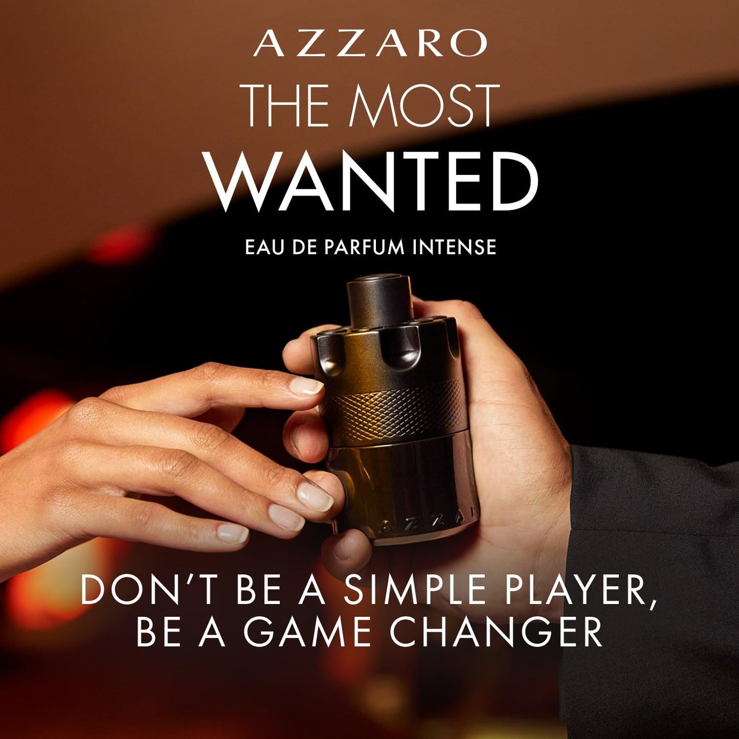 Azzaro The Most Wanted Eau De Parfum Intense 100ml – Perfume Unissex Amadeirado Âmbar Especiado – Presente de Natal