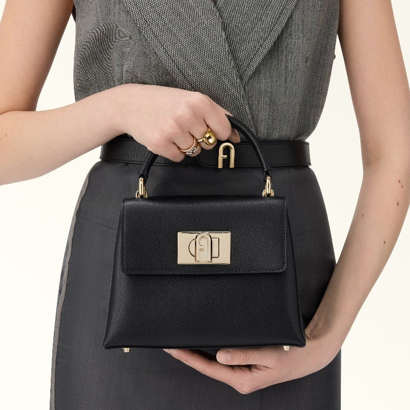 Best Seller 1927 Top Handle Mini Highest Quality Textured Leather Arch Turnlock Closure Shoulder Bag Luxury Brand Crossbody Bag